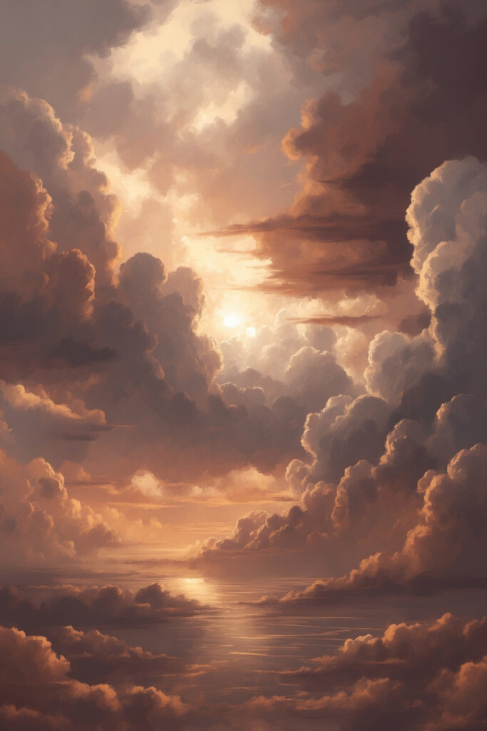 Clouds and water in the sky Clouds and water in the sky