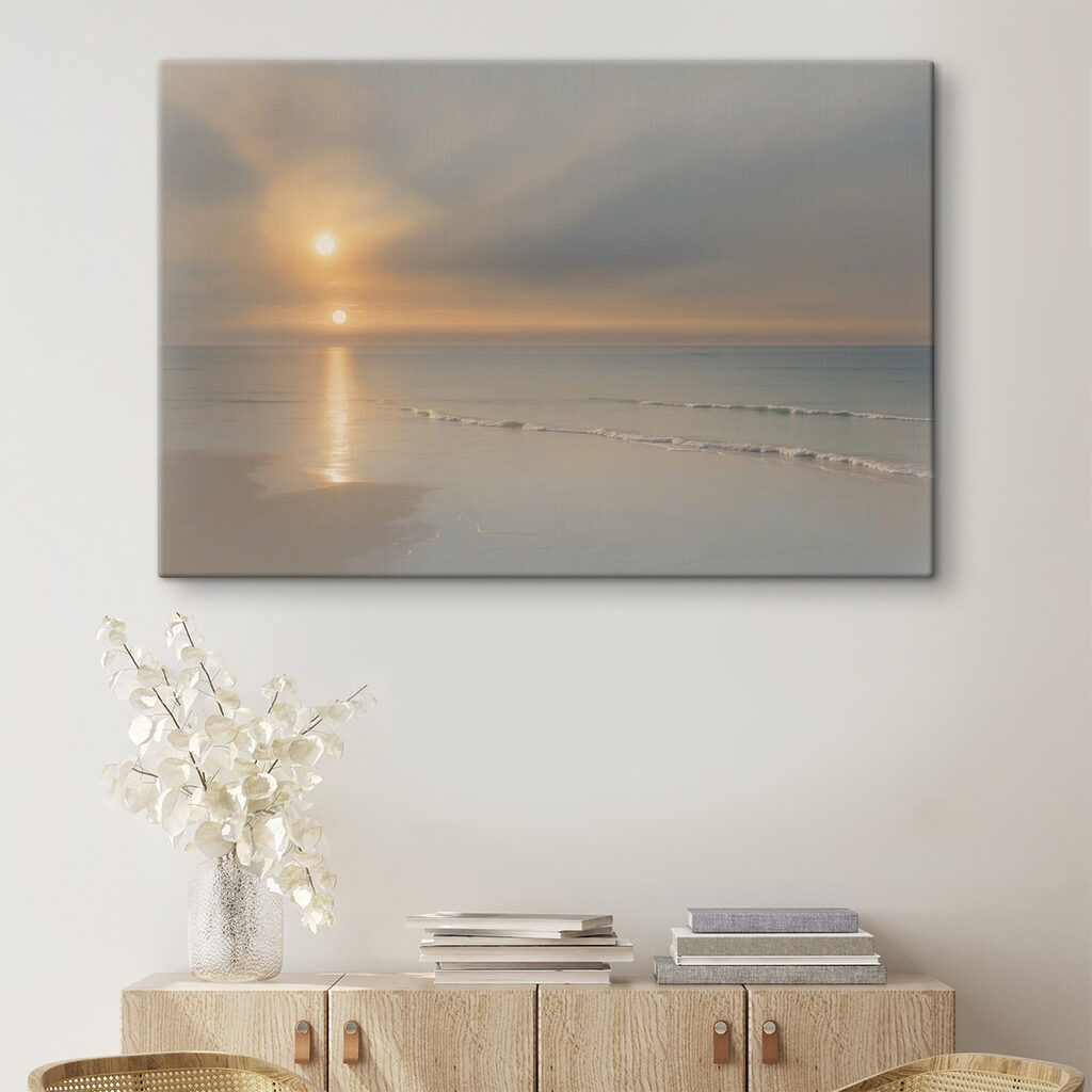 Sunset over a beach Sunset over a beach