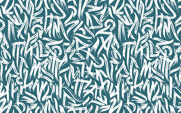 Pattern of white lines on a blue background Pattern of white lines on a blue background