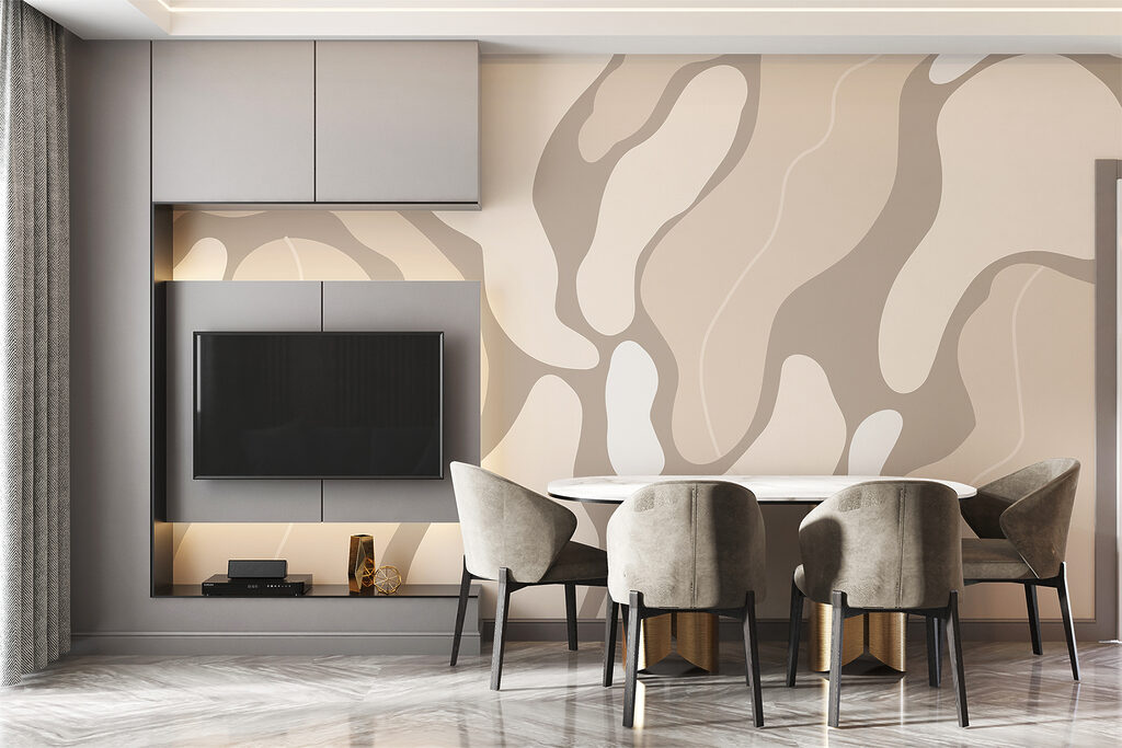 Abstract shapes in soft tones