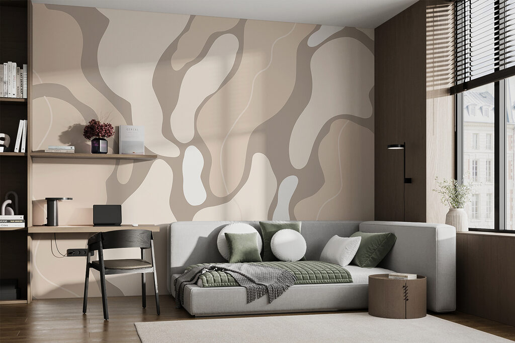 Abstract shapes in soft tones
