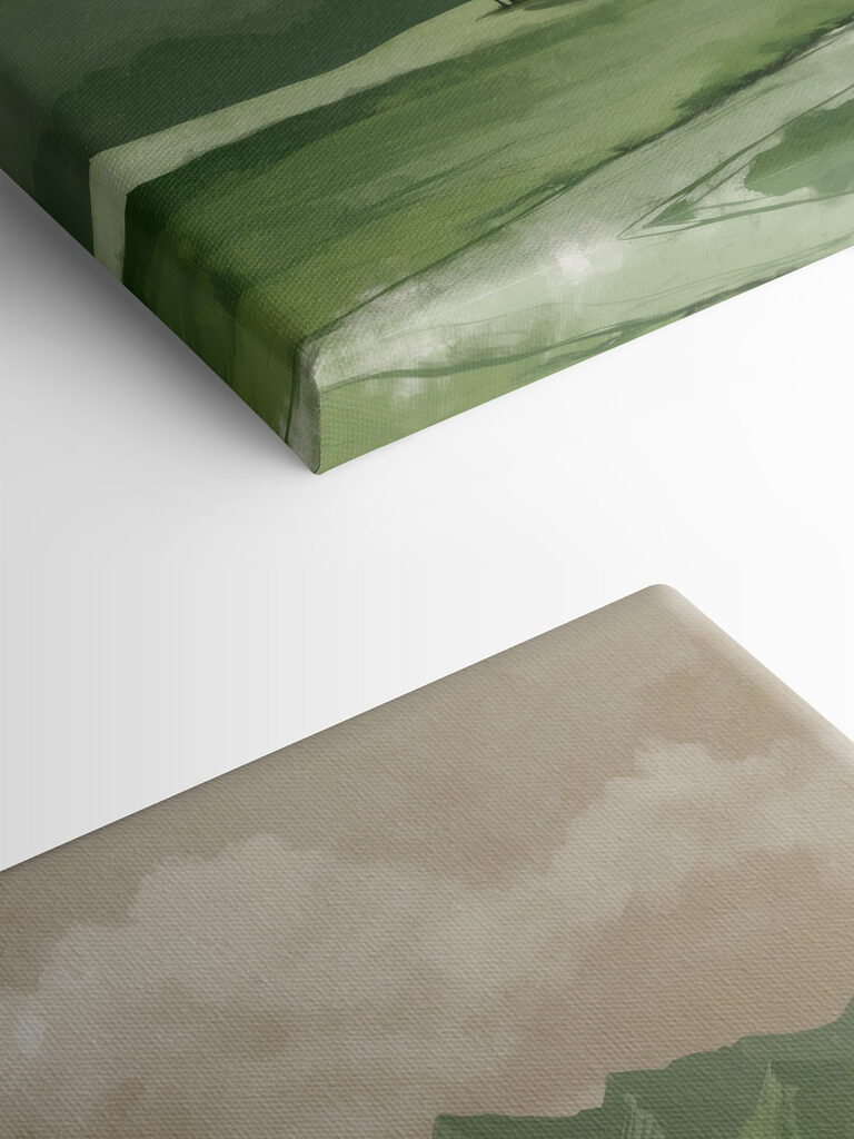 River running through a valley with trees and mountains