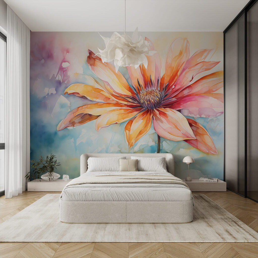 Painting of a flower Painting of a flower