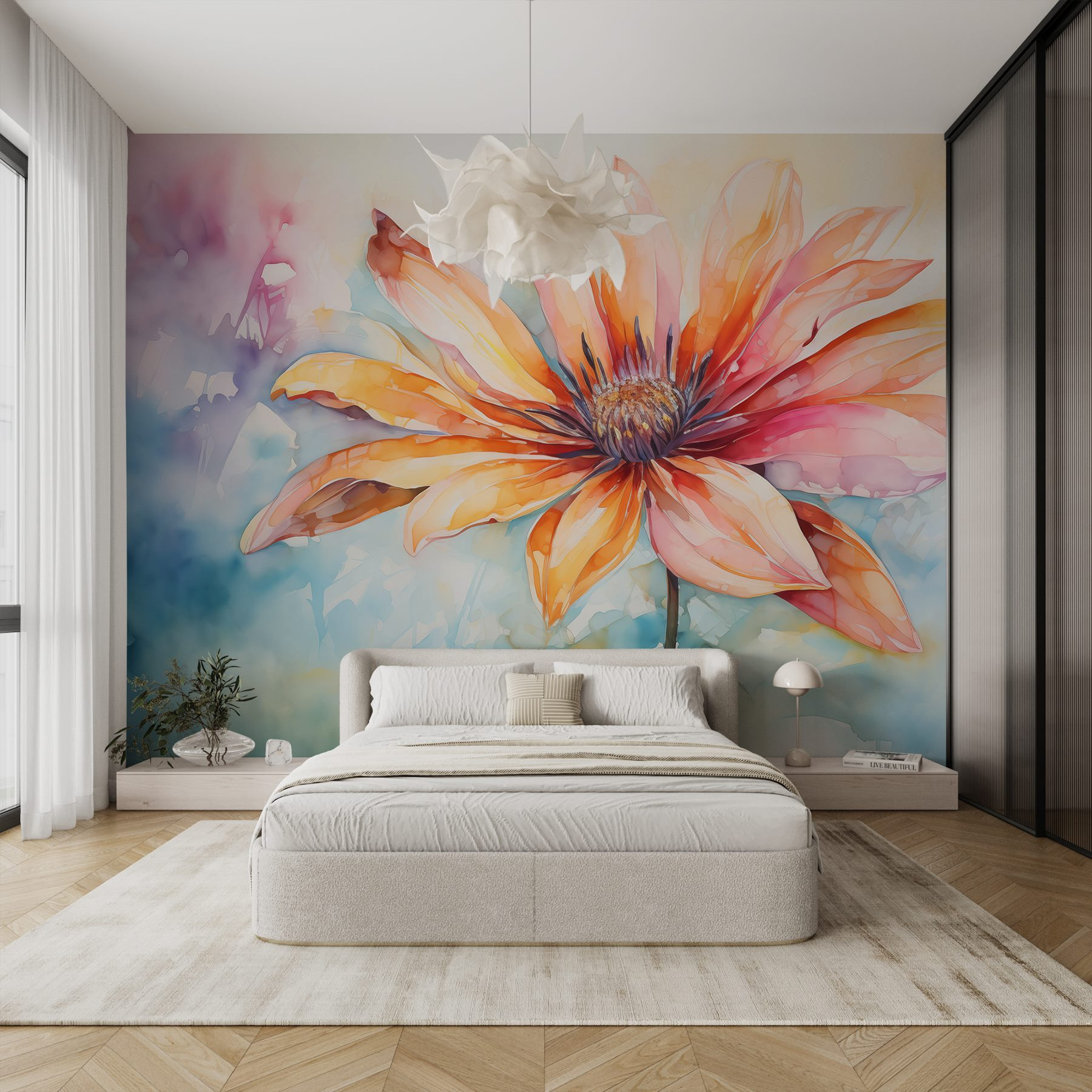 Painting of a flower Painting of a flower