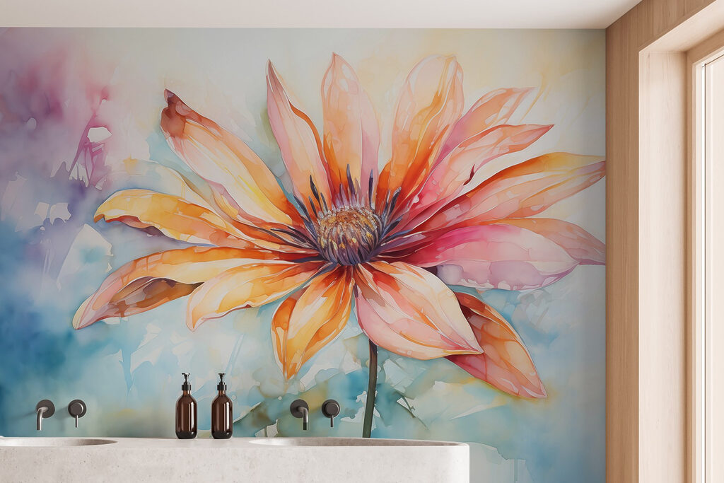 Painting of a flower Painting of a flower