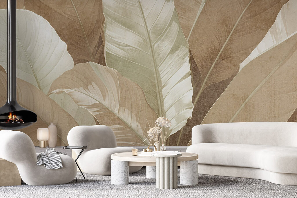 Serene foliage in muted tones