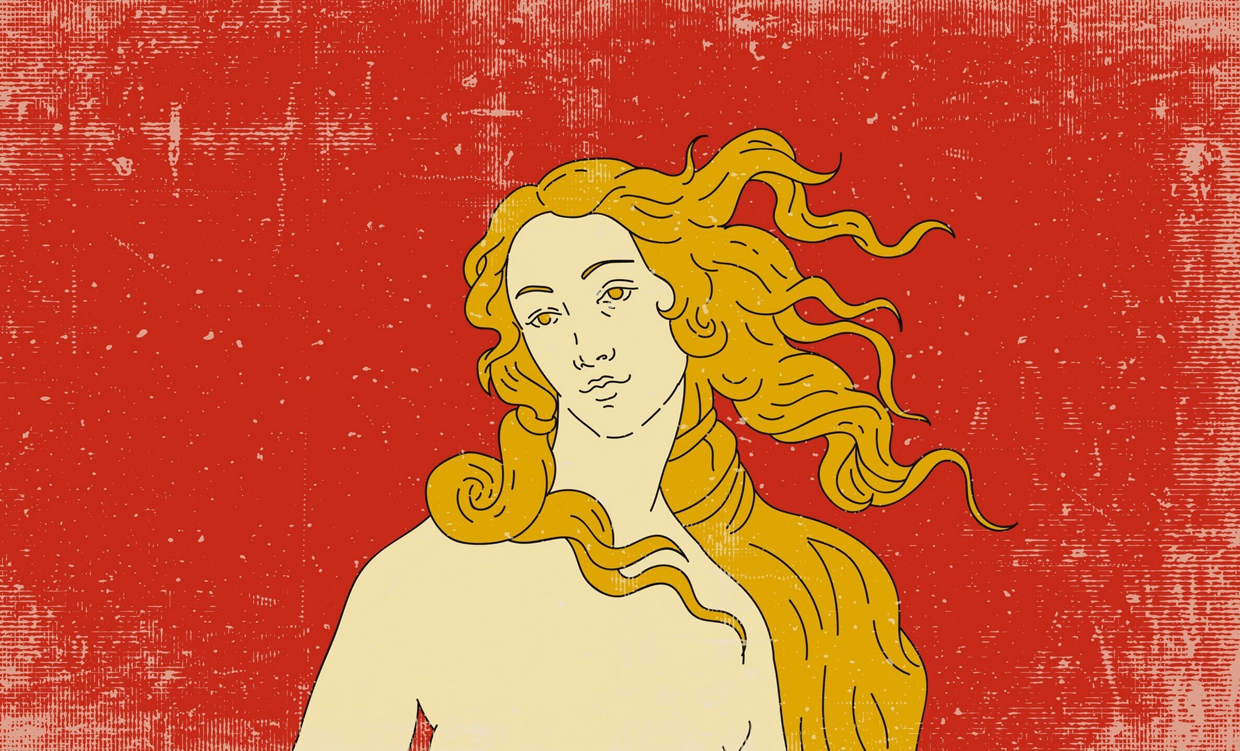 Drawing of a man with long hair Drawing of a man with long hair