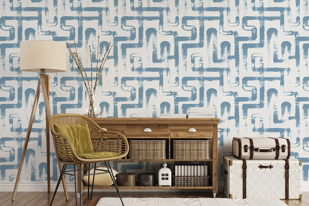 Blue and white pattern Blue and white pattern