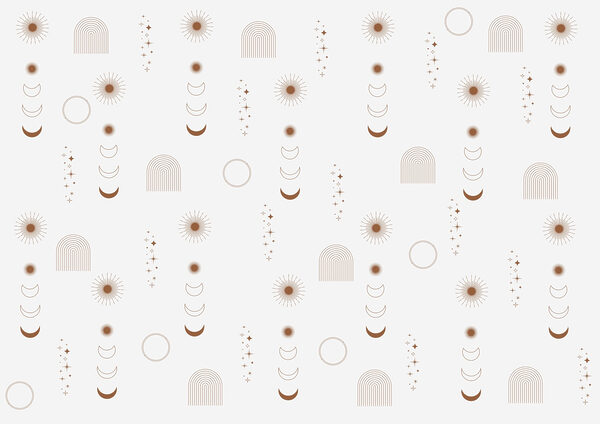 Pattern of sun and moon Pattern of sun and moon