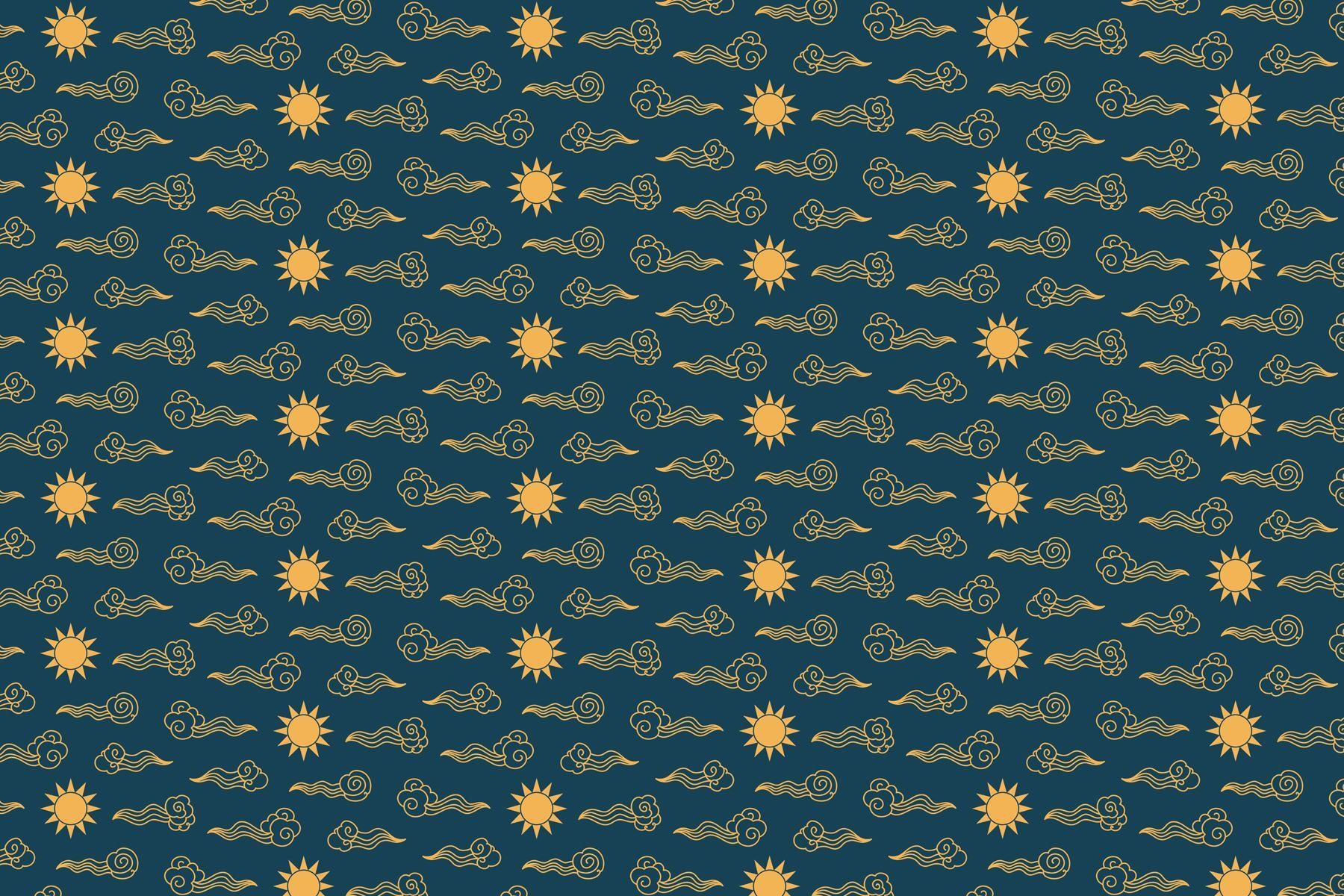 Pattern of clouds and sun Pattern of clouds and sun