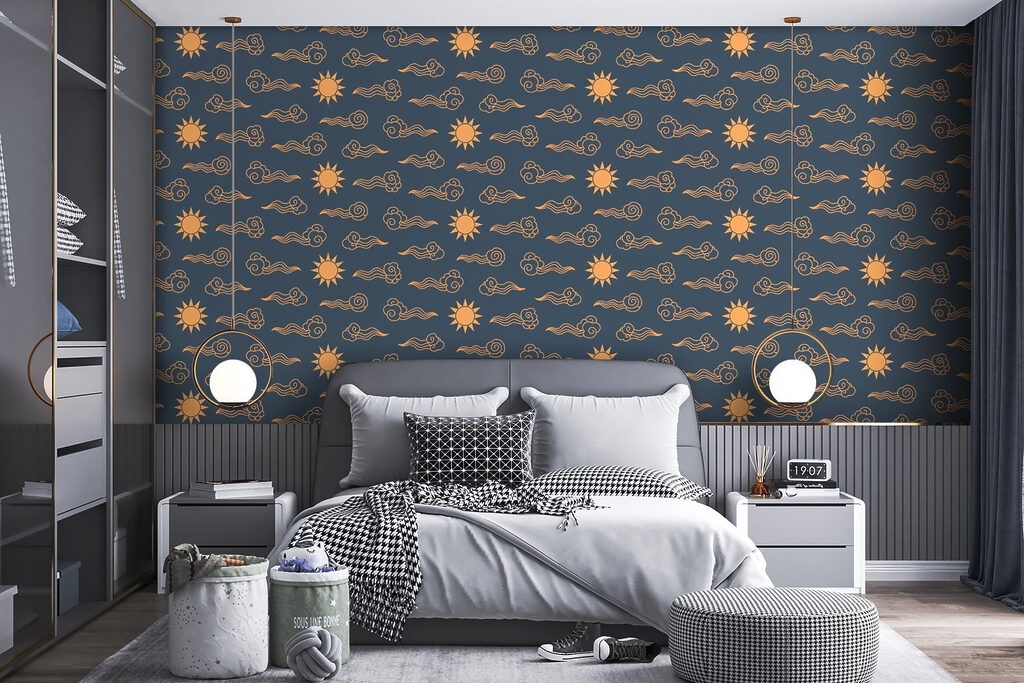Pattern of clouds and sun Pattern of clouds and sun