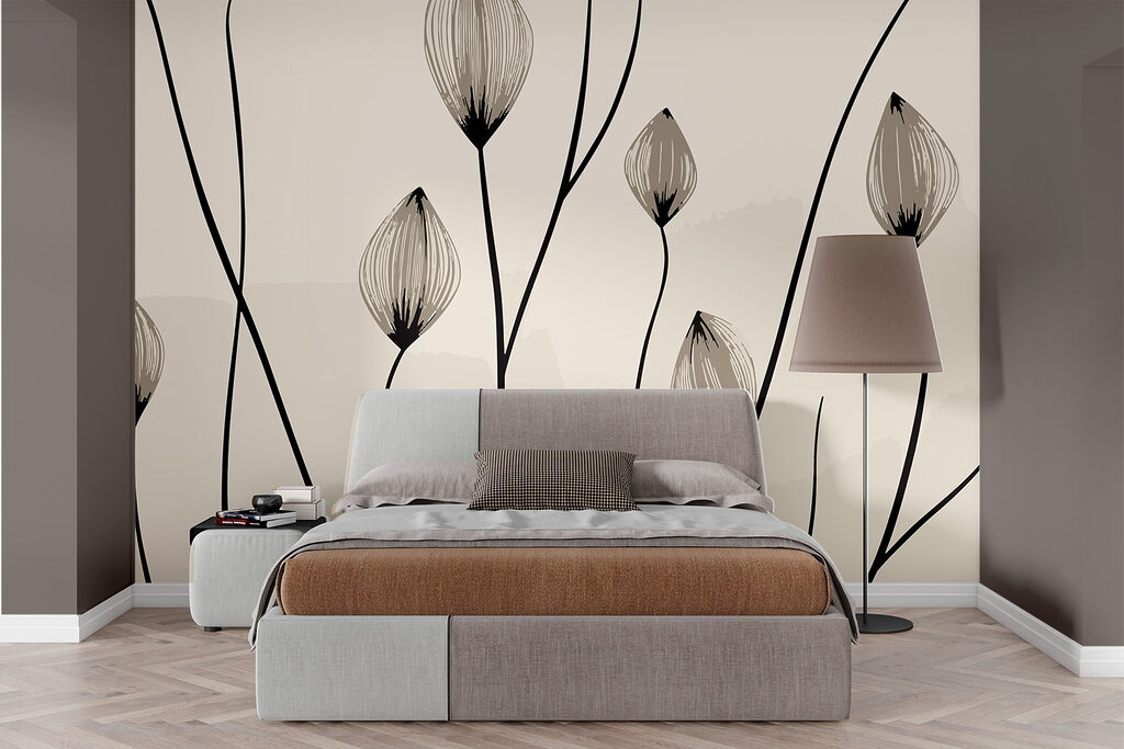 - Elegant lines of delicate blooms