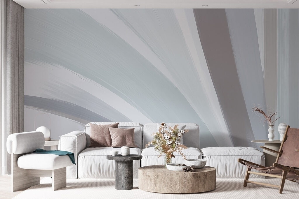 Soft hues in flowing patterns
