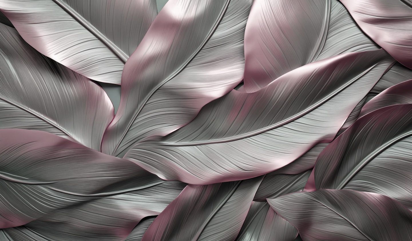 Elegant leaves in soft hues Elegant leaves in soft hues