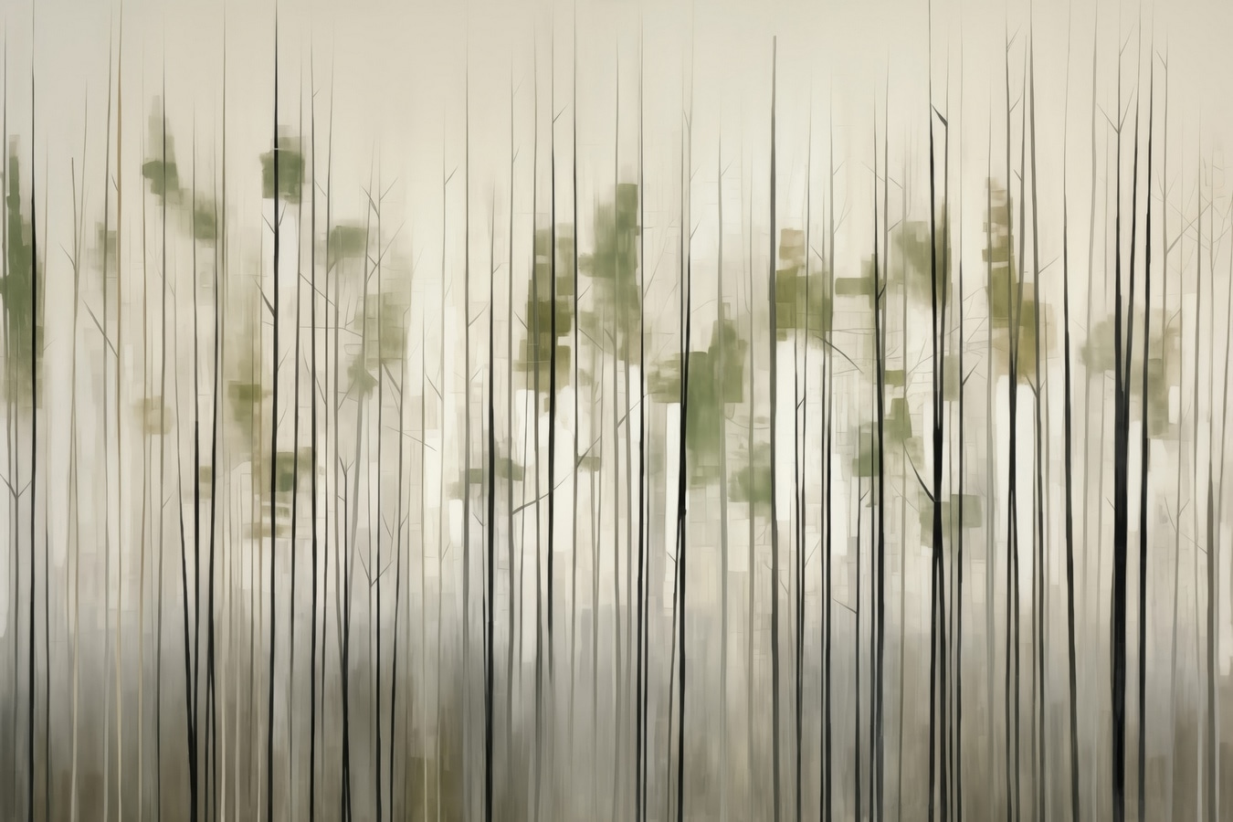 Group of trees in a forest