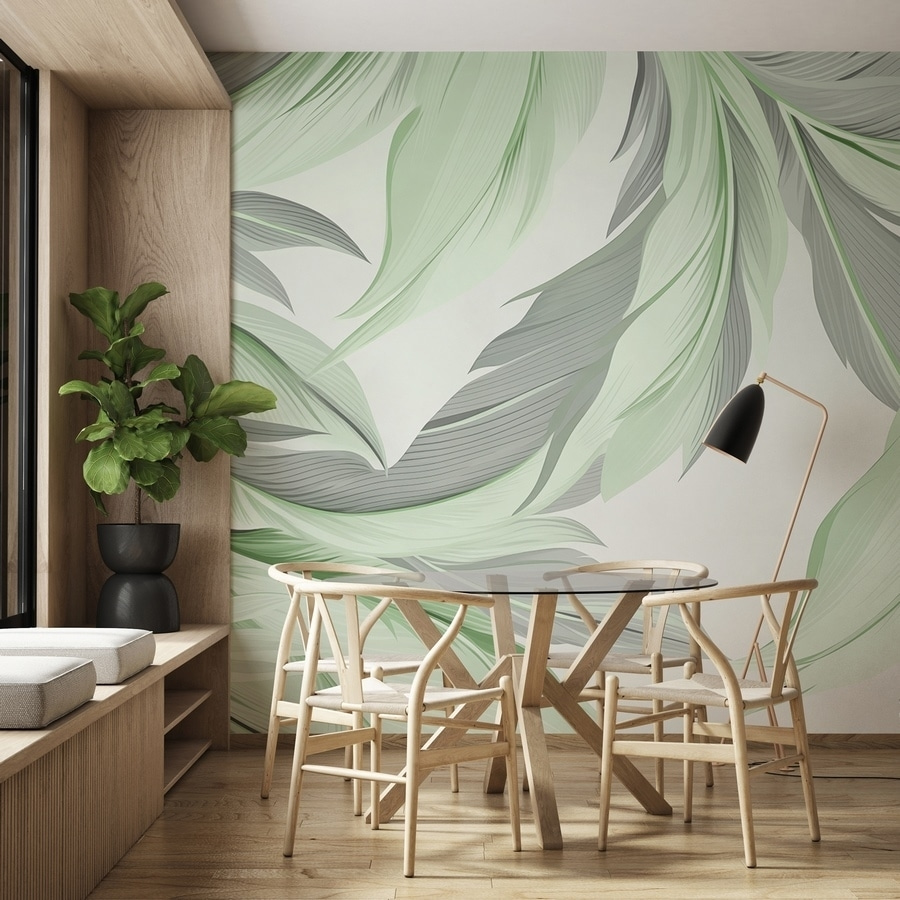 Serene green foliage design Serene green foliage design