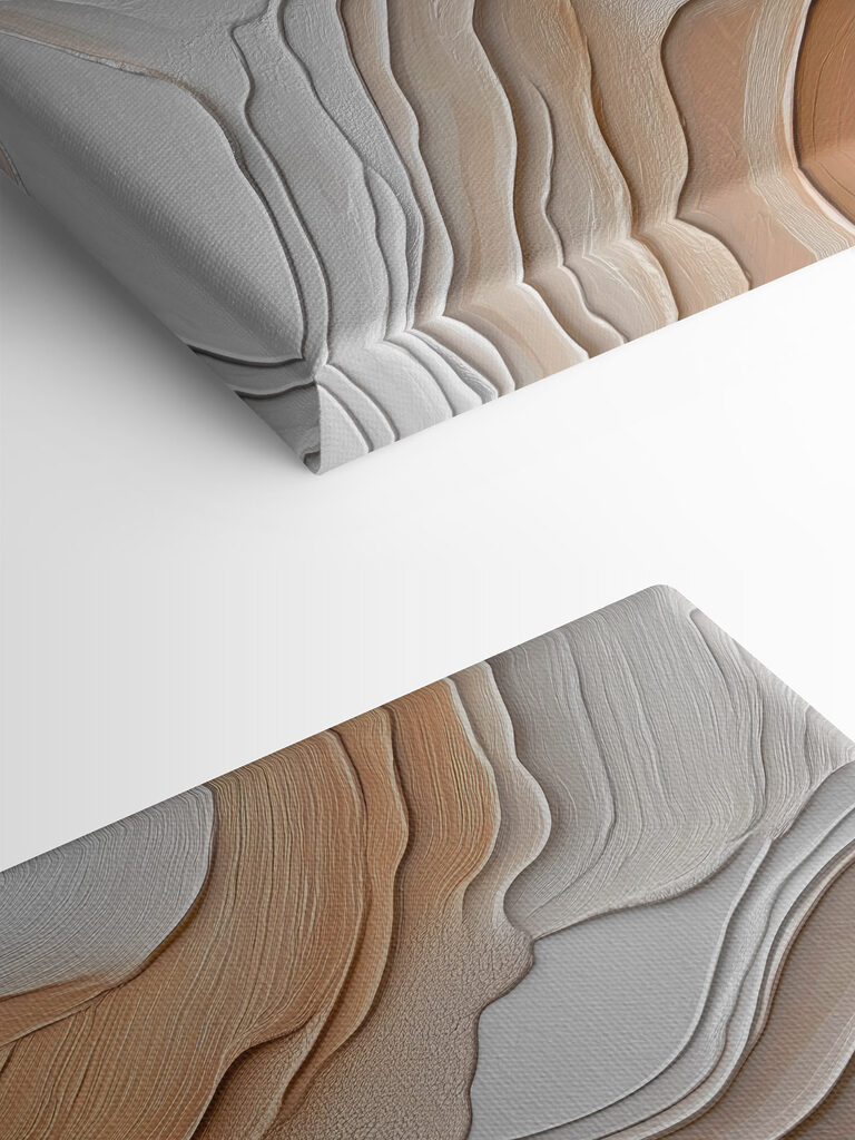 White and brown wavy lines White and brown wavy lines