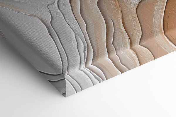 White and brown wavy lines White and brown wavy lines
