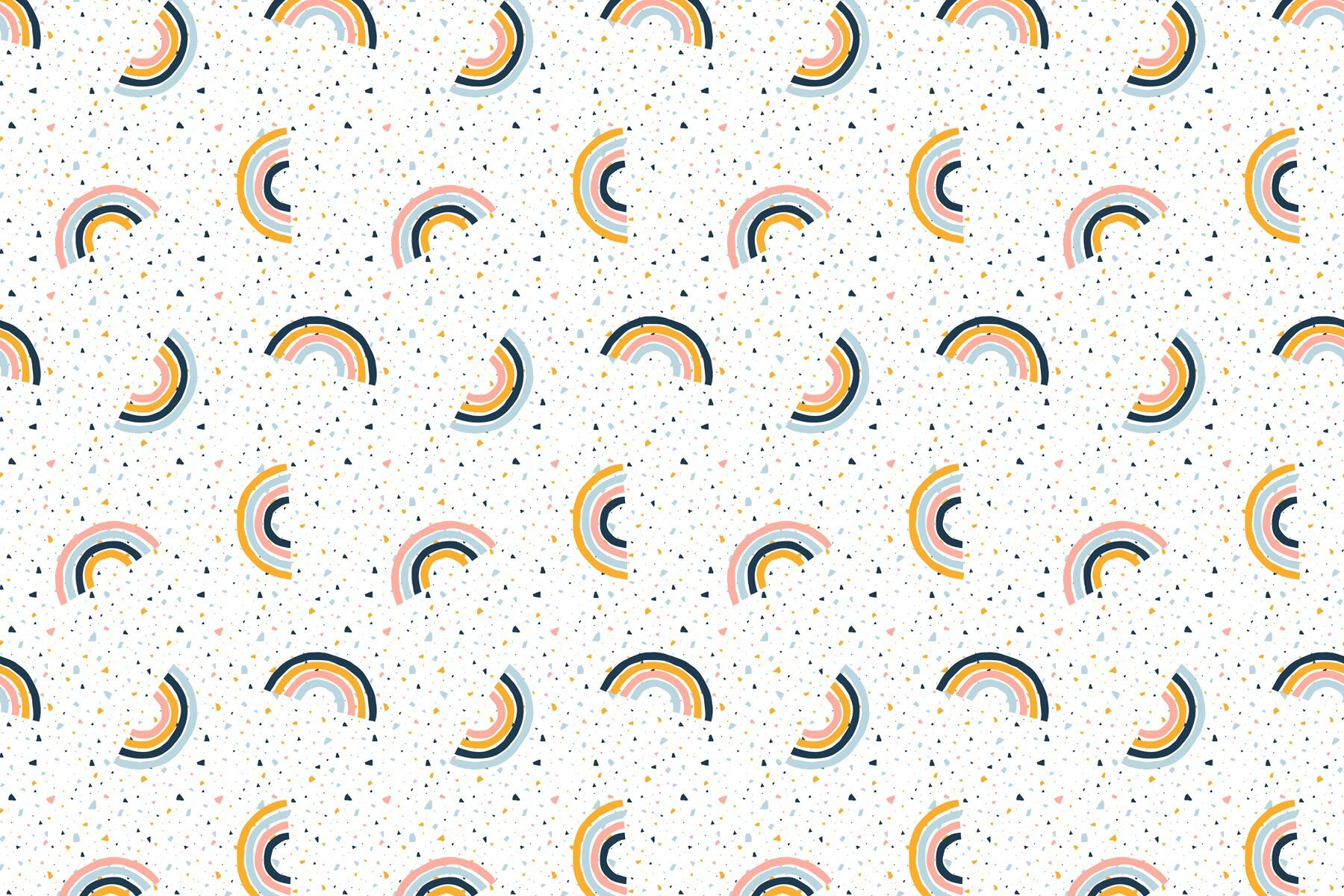 Pattern of colorful rainbows Pattern of colorful rainbows