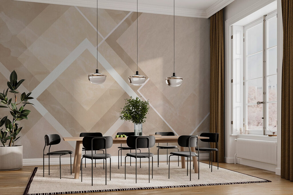 Soft shapes in muted tones