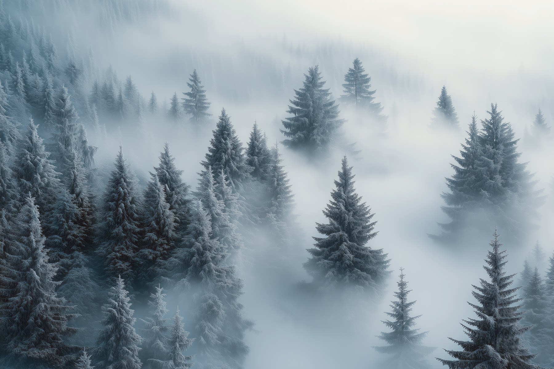 Group of trees covered in snow Group of trees covered in snow