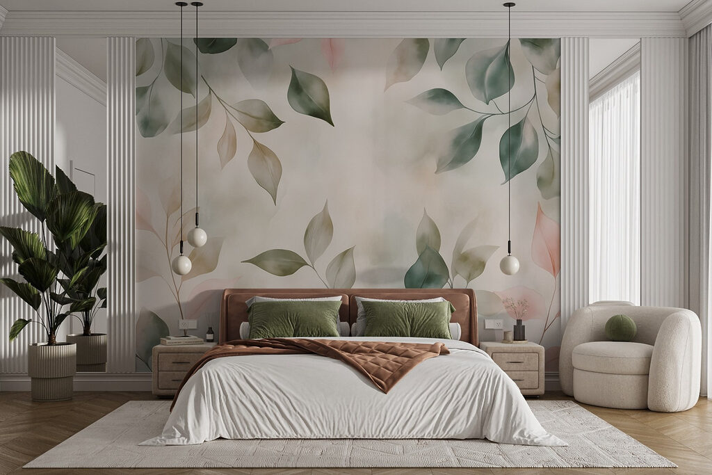 Serene foliage in soft hues