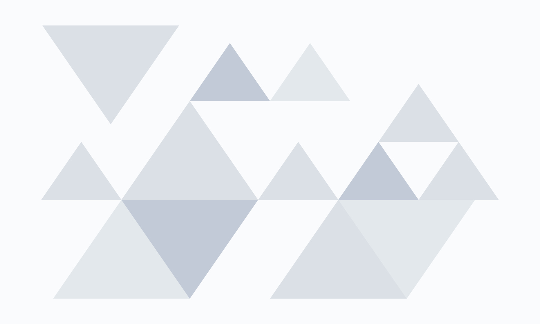 Group of triangles in a row Group of triangles in a row
