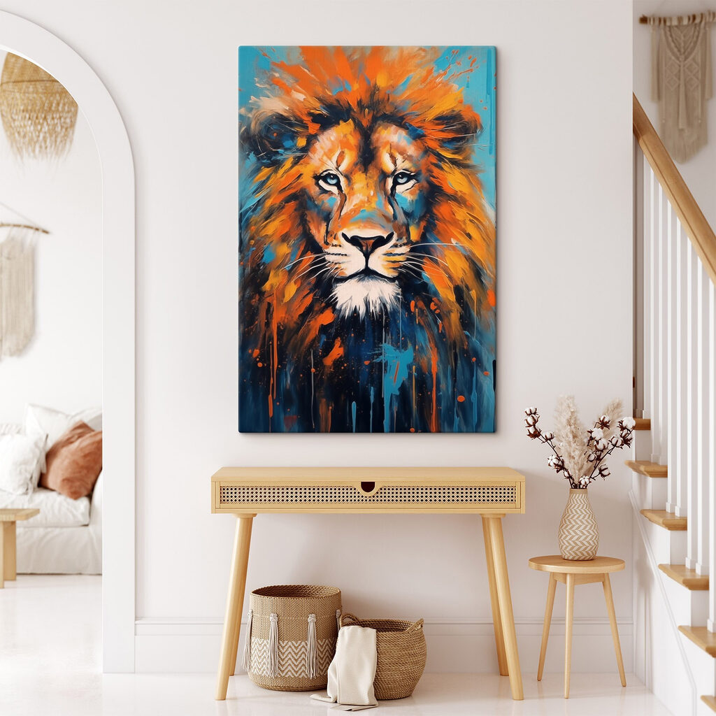Painting of a lion