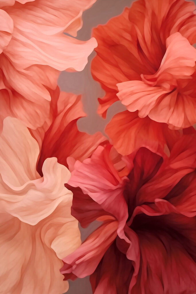 Vibrant blooms in soft hues Vibrant blooms in soft hues