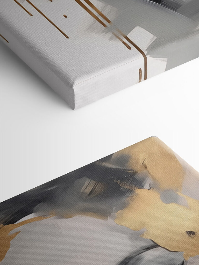 Dreamy face in muted tones