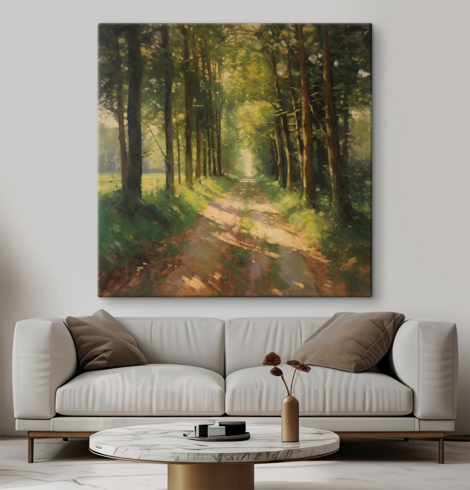 Dirt road through a forest Dirt road through a forest