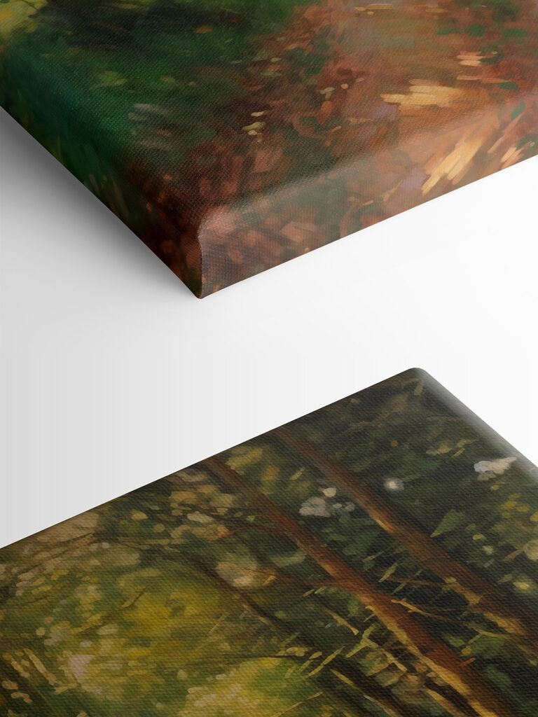 Dirt road through a forest Dirt road through a forest