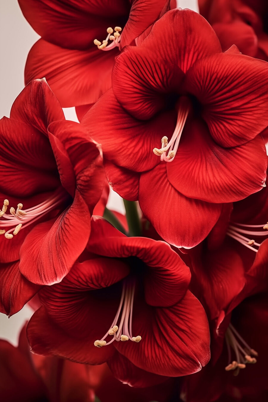 Vibrant red flowers in full bloom Vibrant red flowers in full bloom