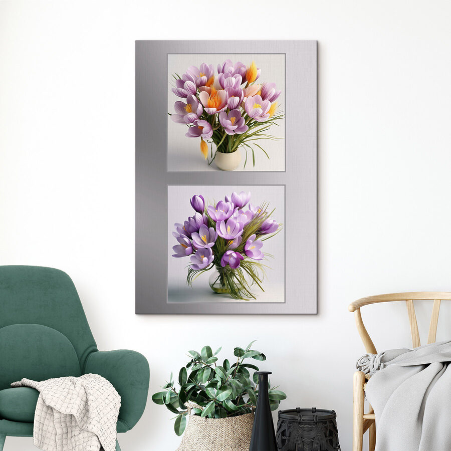 Collage of flowers in a vase Collage of flowers in a vase