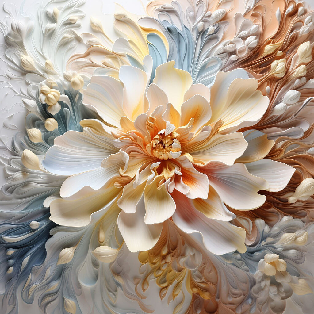 Beautiful floral abstract composition Beautiful floral abstract composition