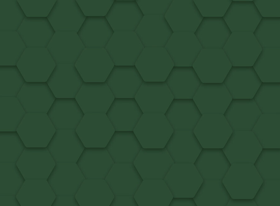 Green hexagons on a surface Green hexagons on a surface
