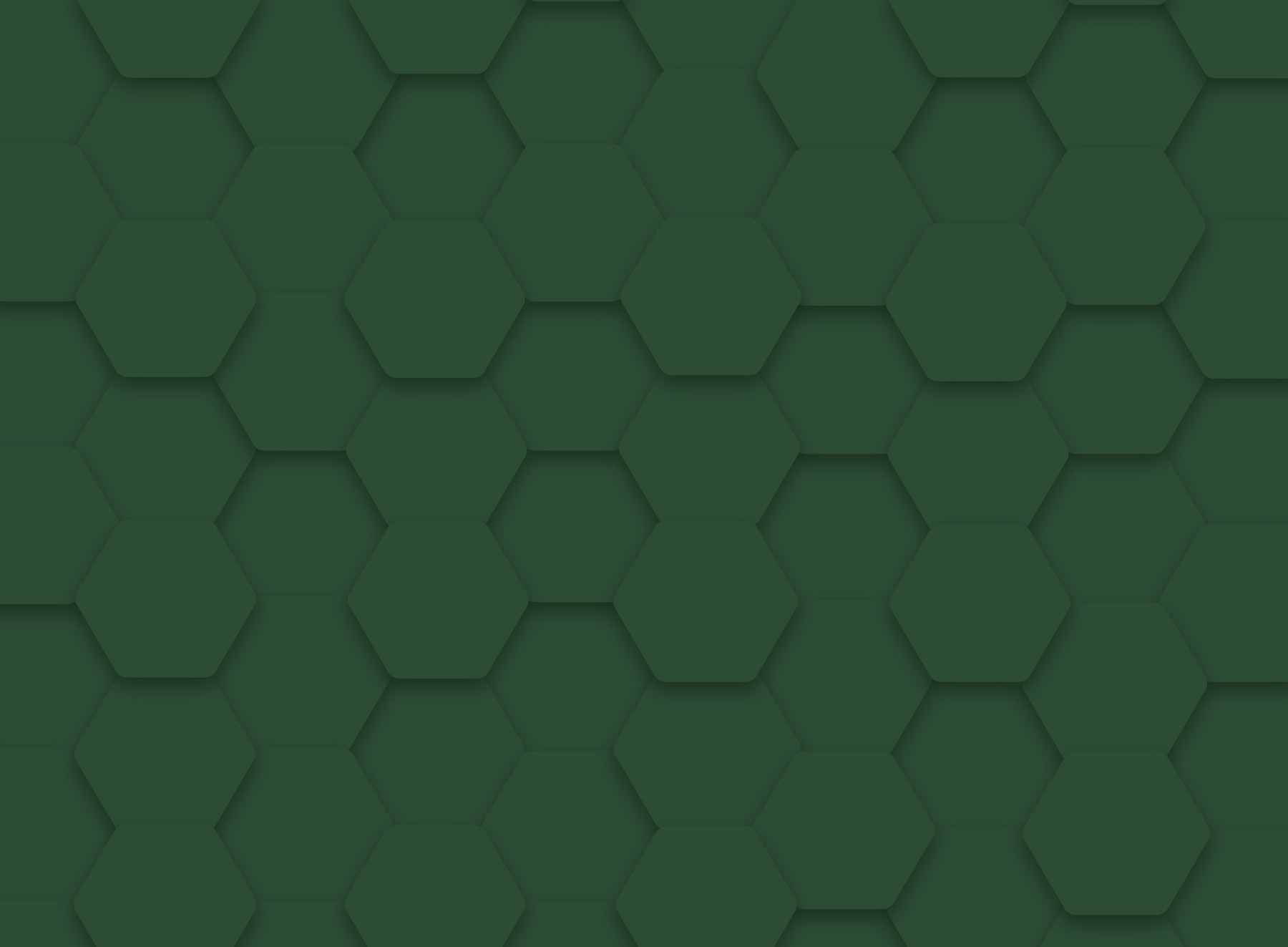 Green hexagons on a surface Green hexagons on a surface