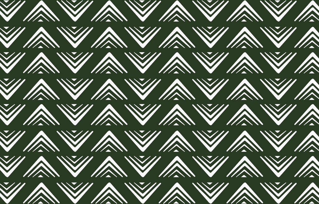 Pattern of white triangles