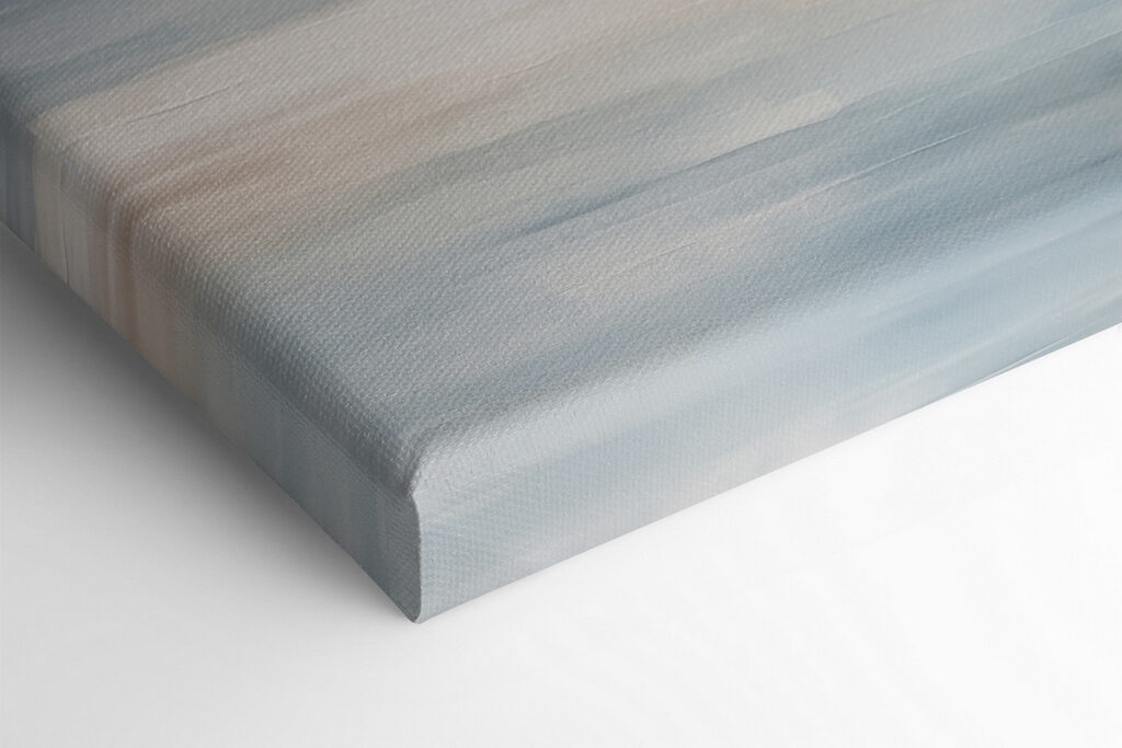 Painting of a landscape with mountains in the distance