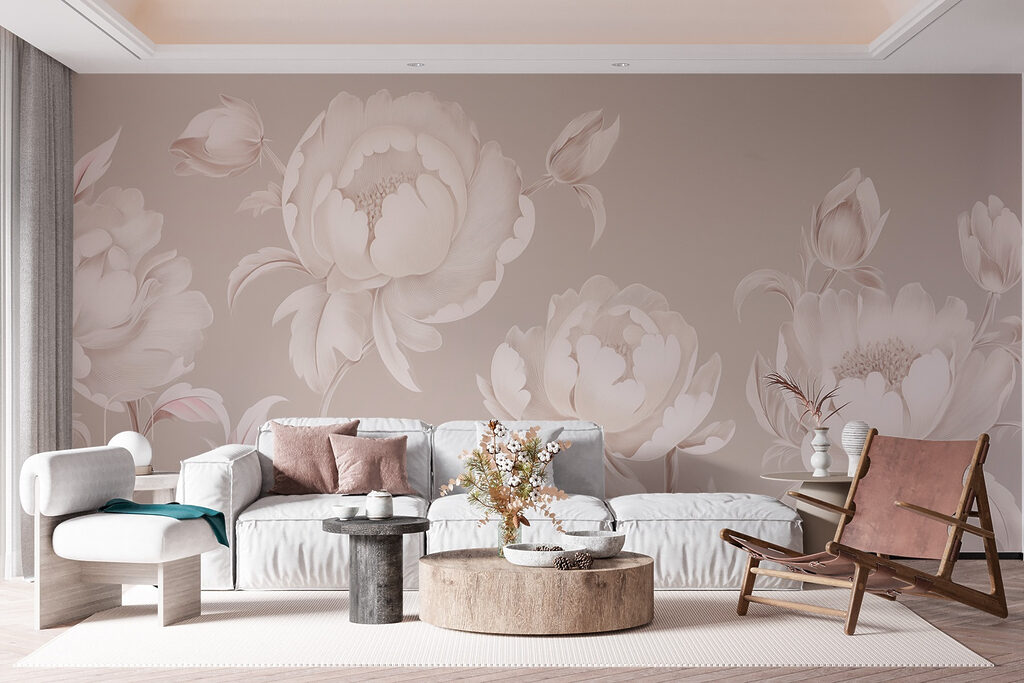 Wallpaper with flowers