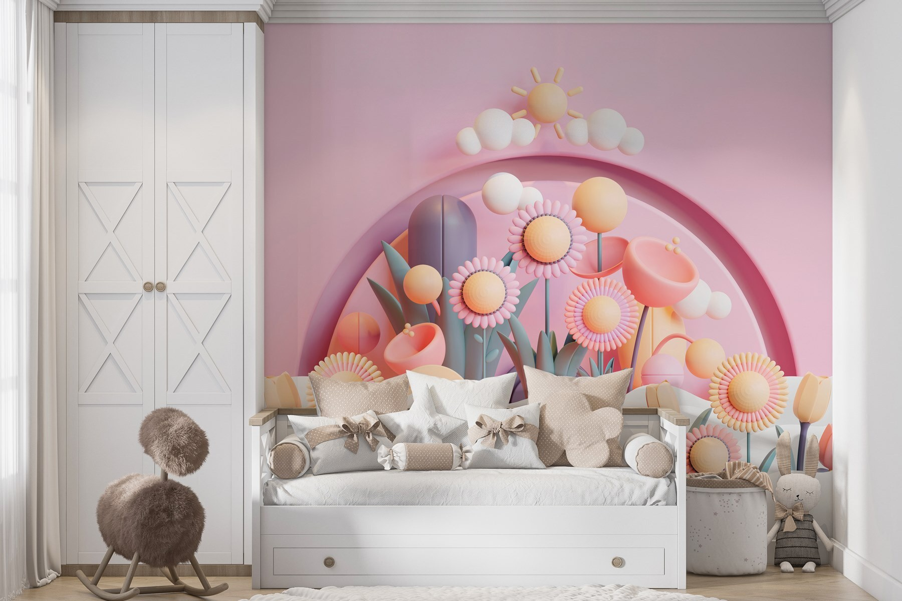 Group of flowers and plants