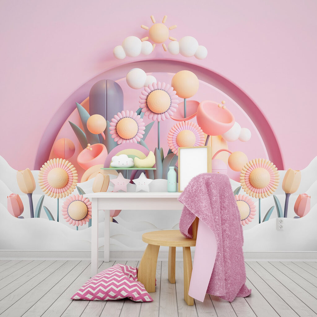 Group of flowers and plants