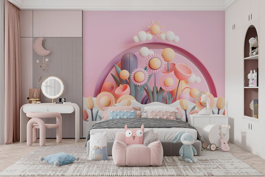 Group of flowers and plants