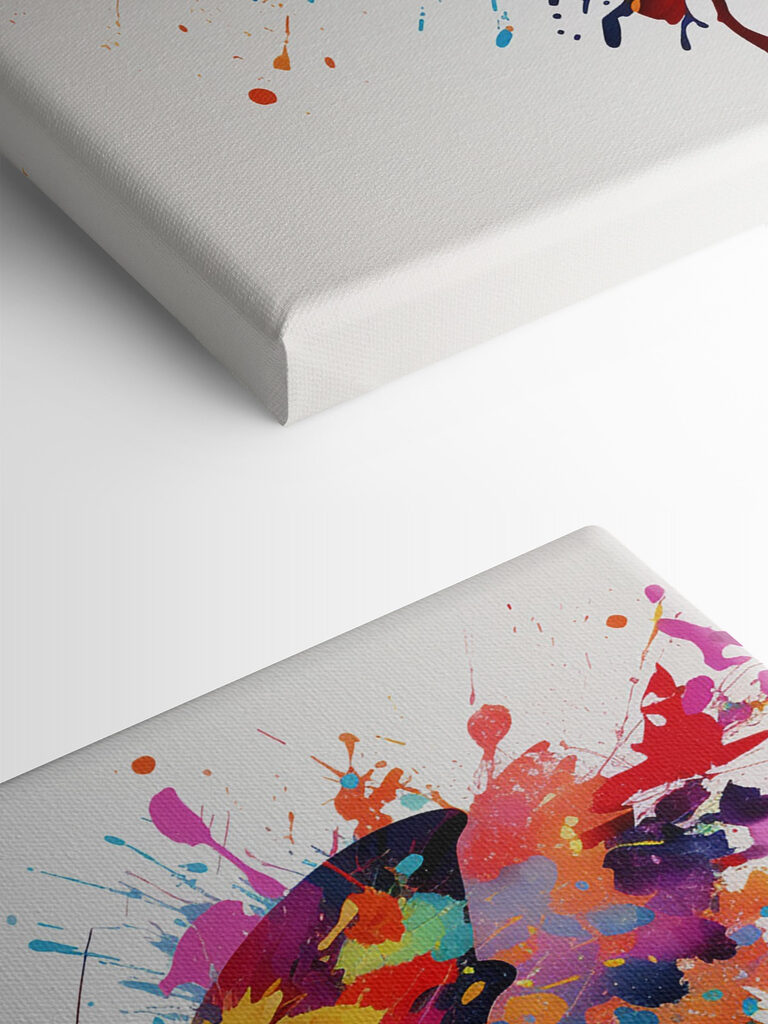 Colorful butterfly with paint splashes Colorful butterfly with paint splashes