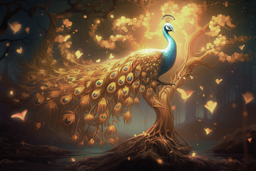 Peacock on a tree Peacock on a tree