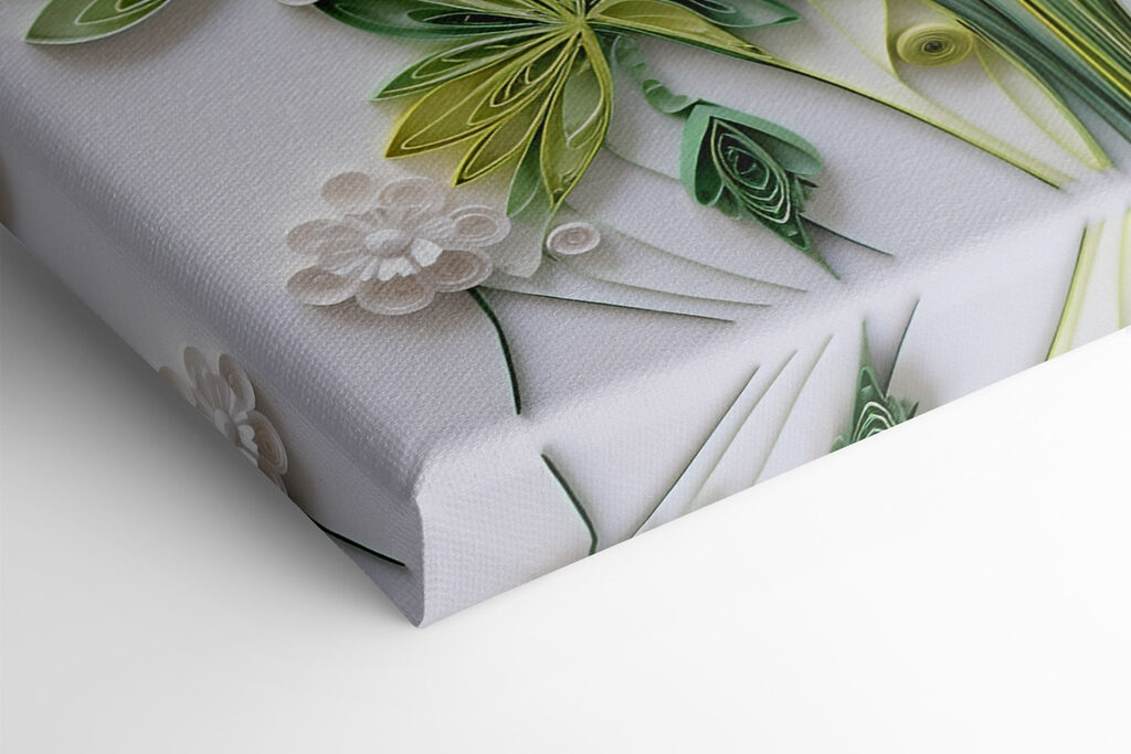 Paper flowers and leaves Paper flowers and leaves