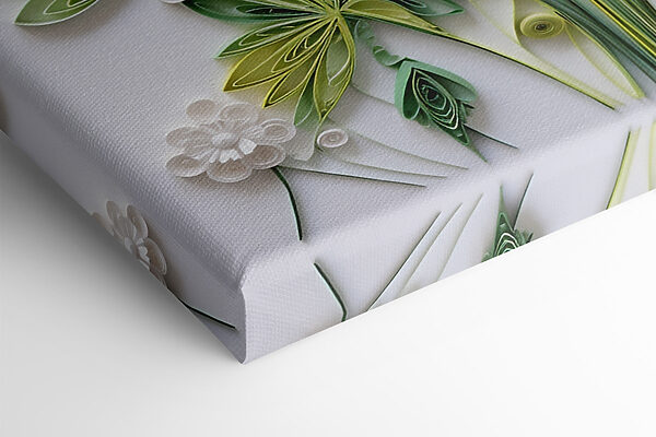 Paper flowers and leaves Paper flowers and leaves