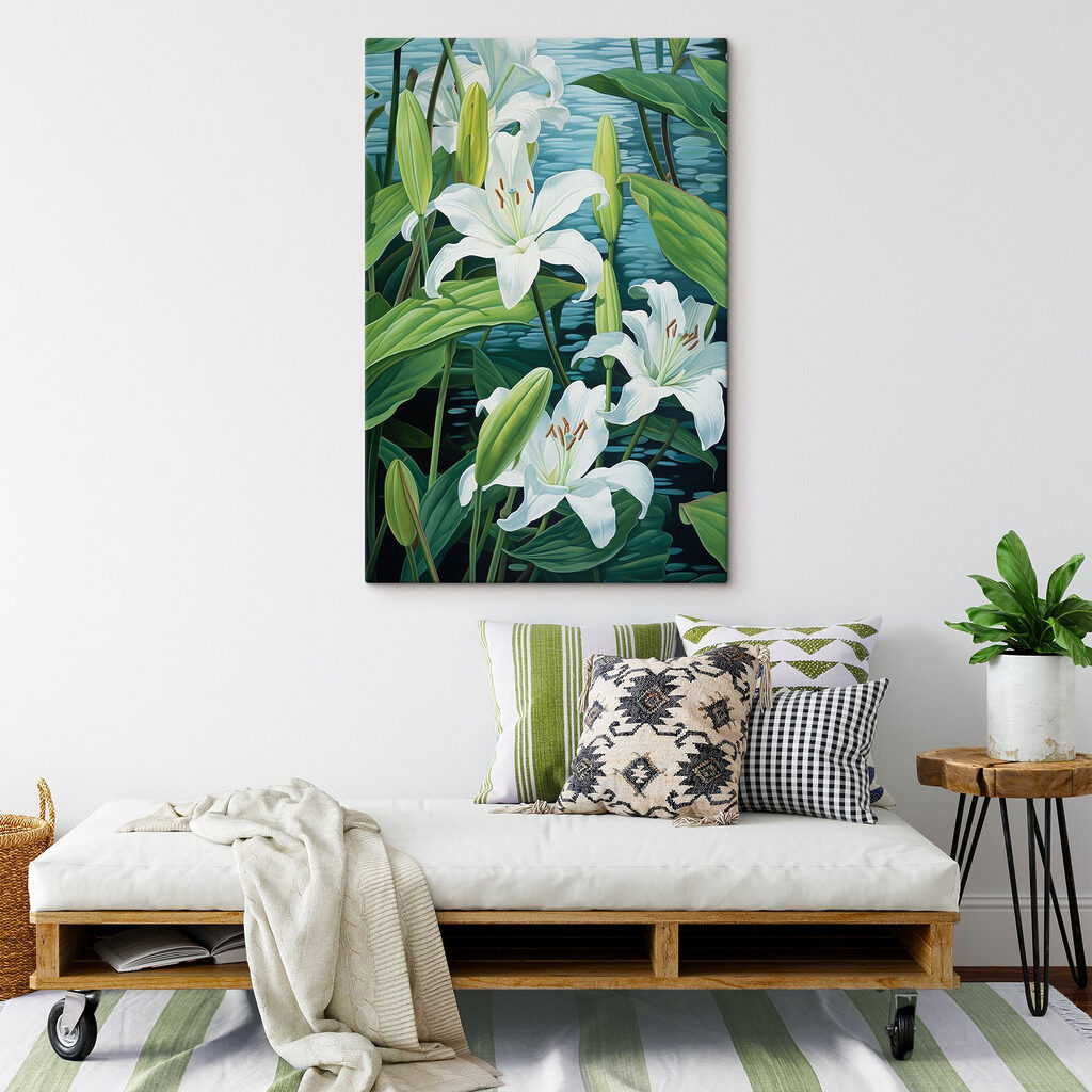 Delicate blooms on tranquil waters Delicate blooms on tranquil waters
