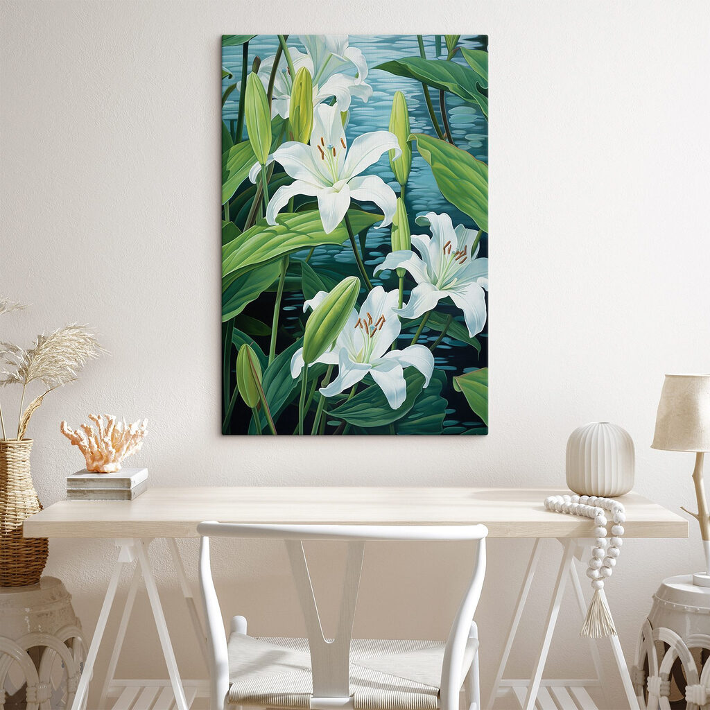 Delicate blooms on tranquil waters Delicate blooms on tranquil waters
