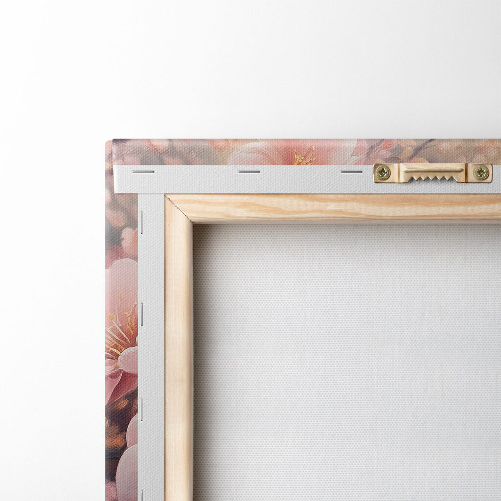 Painting of pink flowers